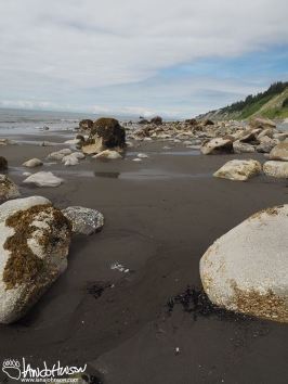 (1) The sand flats in between the rocks may holder larger treasures....